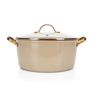 Cacerola de Aluminio Forjado con tapa - 24 cm - Magnetic Gold