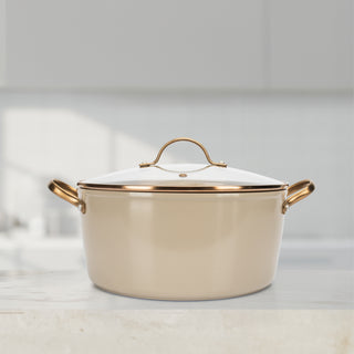 Cacerola de Aluminio Forjado con tapa - 24 cm - Magnetic Gold