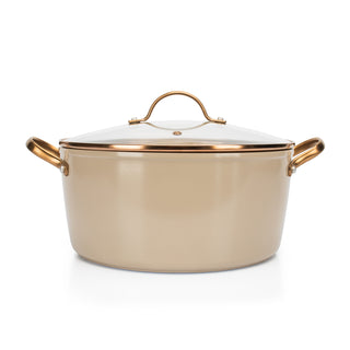 Cacerola de Aluminio Forjado con tapa - 28 cm - Magnetic Gold