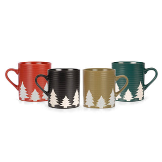 Set de 4 tazas navideñas - TREE