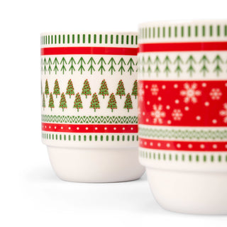 Set de 2 tazas navideñas - HOLLY