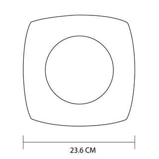 Platos Trinche Cuadrados de Porcelana | 8 piezas