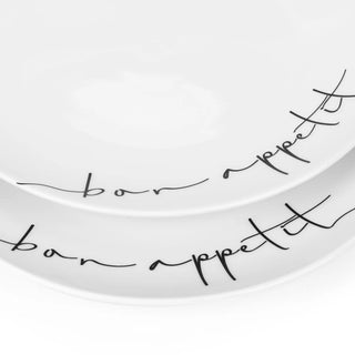 Platos Ensalada de Porcelana - 4 piezas - BonAppetit