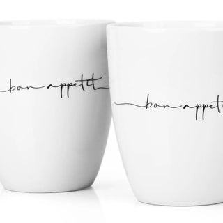 Tazas de Porcelana - 4 piezas - BonAppetit