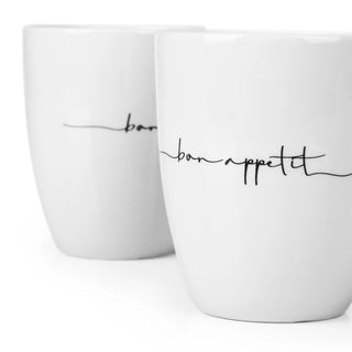 Tazas de Porcelana - 4 piezas - BonAppetit