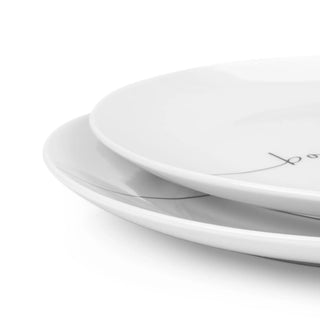 Platos Trinche de Porcelana - 4 piezas - BonAppetit