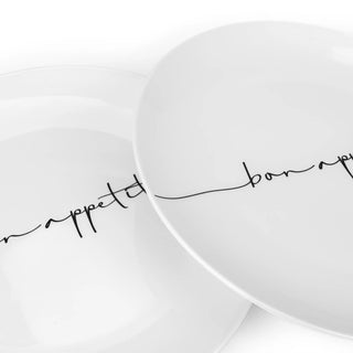 Platos Trinche de Porcelana - 4 piezas - BonAppetit