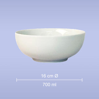 Bowls Redondos de Porcelana | 8 piezas