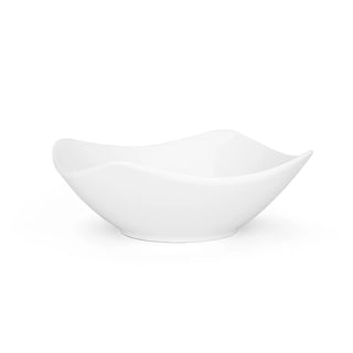 Platos Soperos Cuadrados de Porcelana - 8 piezas