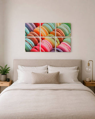 Juego de Cuadros Macarons 25 cm x 25 cm, MDF PVC 6 Pzas