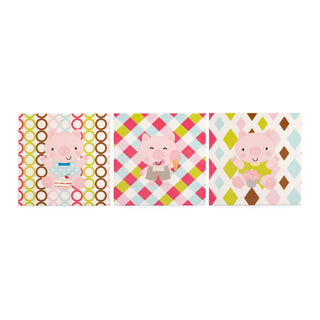 Cuadro Decorativo - 25 cm x 25 cm - Piggy