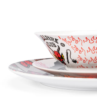 Desayunador de Porcelana - 3 piezas - Hellfire Sticker