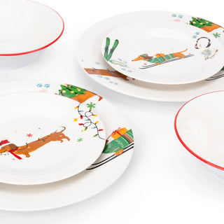Vajilla de porcelana - 16 piezas - Navipaws