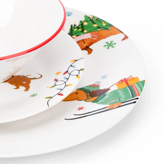 Vajilla de porcelana - 16 piezas - Navipaws
