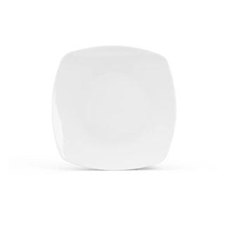 Platos Ensalada Cuadrados de Porcelana - 8 piezas