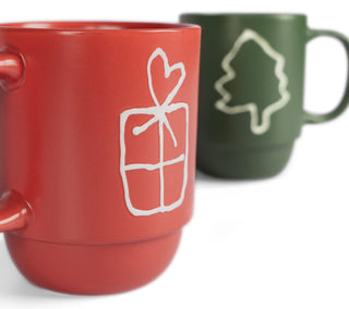 Set de 2 tazas navideñas - GIFT