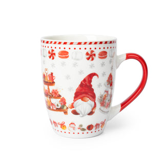 Tazas Navideñas de Porcelana 4 piezas - Gnomos