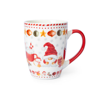 Tazas Navideñas de Porcelana 4 piezas - Gnomos