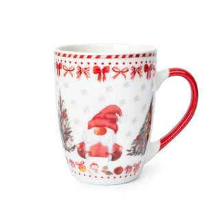 Tazas Navideñas de Porcelana 4 piezas - Gnomos