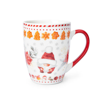 Tazas Navideñas de Porcelana 4 piezas - Gnomos