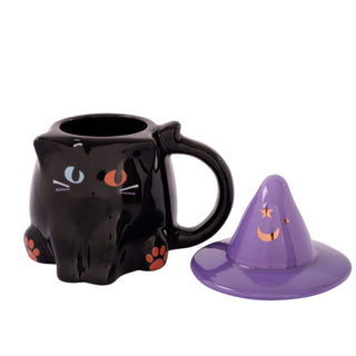 Tazas de Porcelana de Halloween 2 piezas - HAT CAT