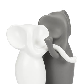 Figuras Decorativas Metálicas de Cerámica - 2 piezas