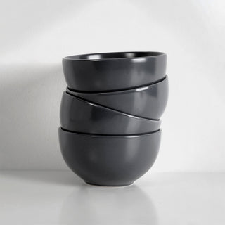 Bowls de Cerámica | 4 piezas | Gris