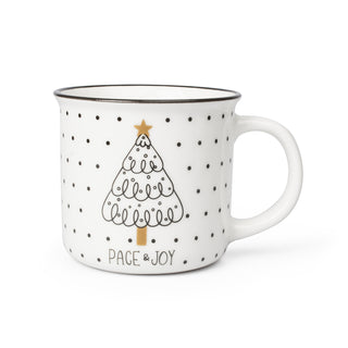 Tazas Navideñas de Porcelana 4 piezas - Merry