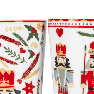 Tazas Navideñas de Porcelana 4 piezas - Nut