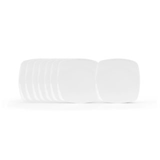 Platos Cuadrados de Porcelana para Taza - 8 piezas