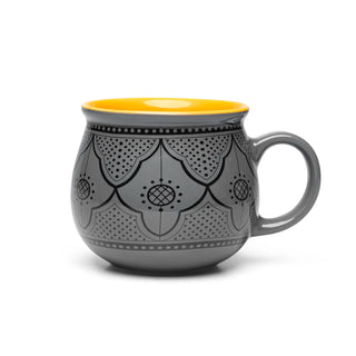 Set de 4 tazas de porcelana de 350 ml - RIVERA