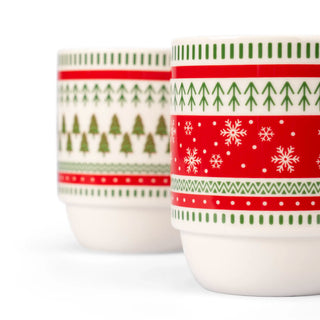 Set de 2 tazas navideñas - HOLLY