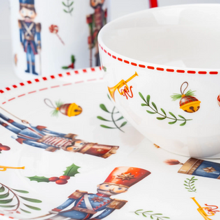 Vajilla de porcelana - 16 piezas - NUTCRACKER25