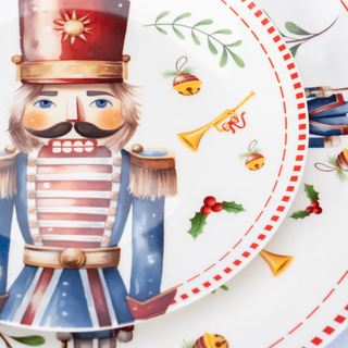 Vajilla de porcelana - 16 piezas - NUTCRACKER25