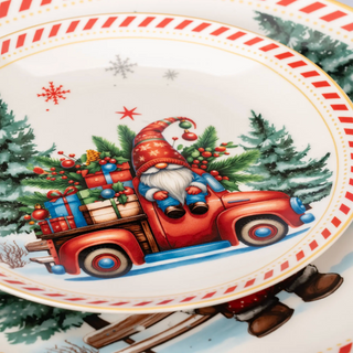 Vajilla de porcelana - 16 piezas - SANTA25