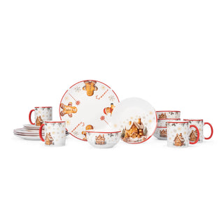 Vajilla de porcelana - 16 piezas - GINGER