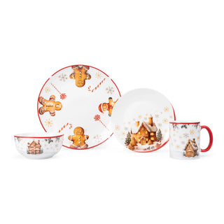 Vajilla de porcelana - 16 piezas - GINGER
