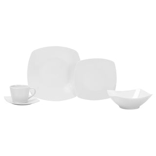 Vajilla de Porcelana - 20 piezas - Cuadrata