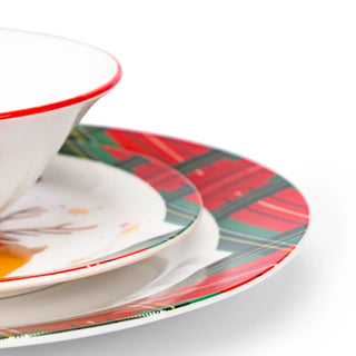 Vajilla de porcelana de 16 piezas  - SANTAHOLLY