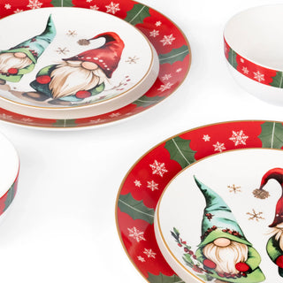 Vajilla de porcelana - 16 piezas - Elfibel