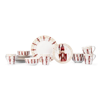 Vajilla de porcelana - 16 piezas - Nutivella