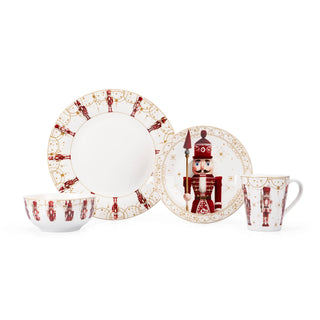 Vajilla de porcelana - 16 piezas - Nutivella