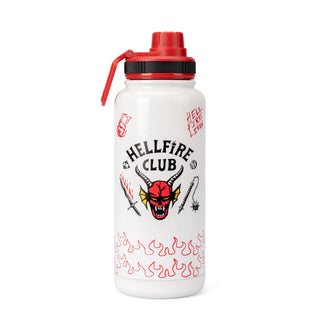 Termo de Acero Inoxidable - 950ml - Stranger Things Tank Fire White
