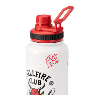 Termo de Acero Inoxidable - 950ml - Stranger Things Tank Fire White