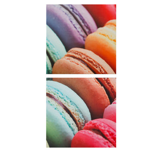 Juego de Cuadros Macarons 25 cm x 25 cm, MDF PVC 6 Pzas