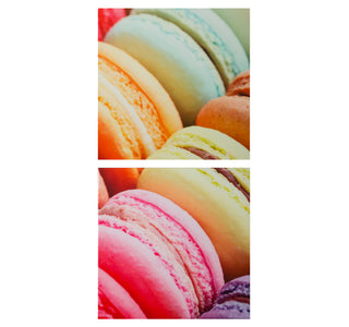 Juego de Cuadros Macarons 25 cm x 25 cm, MDF PVC 6 Pzas