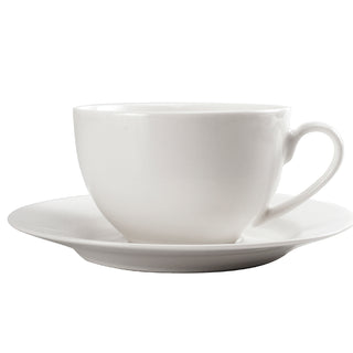 Juego de Plato y Taza 220 ml, Porcelana 2 Pzas